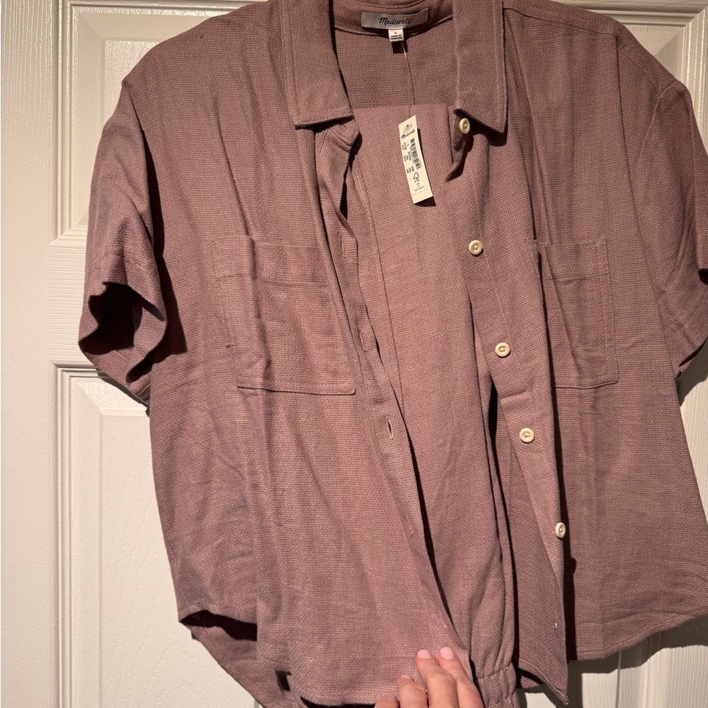 Madewell Dusty Pink Set- Pant & Shirt